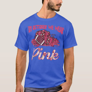 Im Oktober tragen wir Pink Football Breast Cancer T-Shirt