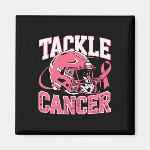 Im Oktober tragen wir Pink Footll Tackle Breast Ca Magnet