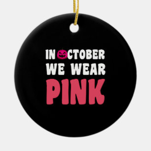 Im Oktober tragen wir Pink für das Bewusstsein für Keramik Ornament