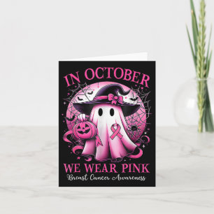 Im Oktober tragen wir Pink Ghost Breast Cancer Awa Karte