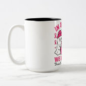 Im Oktober tragen wir Pink Ghost Breast Cancer Awa Zweifarbige Tasse (Links)