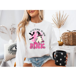 Im Oktober tragen wir Pink Ghost Halloween Sweatshirt