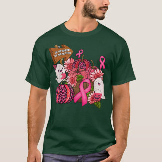 Im Oktober tragen wir Pink Ghosts Leopard Pumpkin T-Shirt