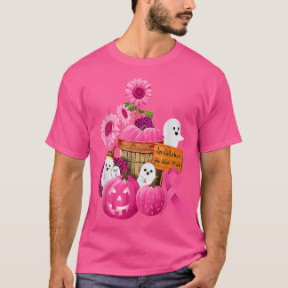 Im Oktober tragen wir Pink Ghosts & Pumpkins für B T-Shirt