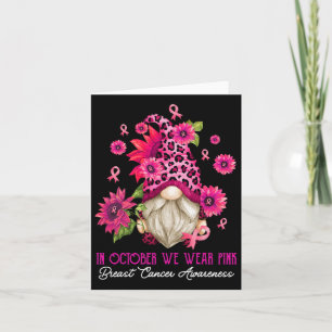 Im Oktober tragen wir Pink Gnome Breast Cancer Awa Karte