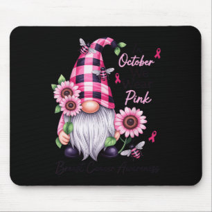 Im Oktober tragen wir Pink Gnome Breast Cancer Awa Mousepad