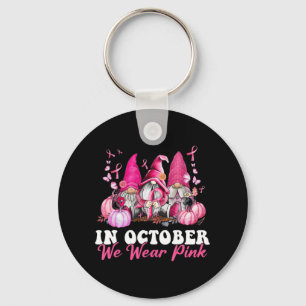 Im Oktober tragen wir Pink Gnome Breast Cancer Awa Schlüsselanhänger