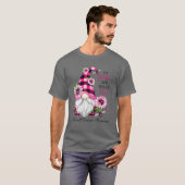 Im Oktober tragen wir Pink Gnome Breast Cancer Awa T-Shirt (Vorne ganz)