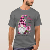 Im Oktober tragen wir Pink Gnome Breast Cancer Awa T-Shirt (Vorderseite)