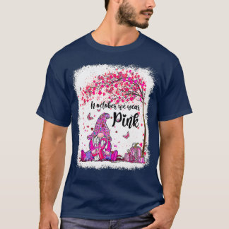 Im Oktober tragen wir Pink Gnome Breast Cancer Awa T-Shirt