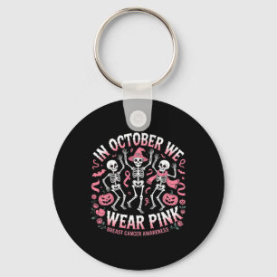 Im Oktober tragen wir Pink Halloween Skeleton Brus Schlüsselanhänger