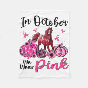Im Oktober tragen wir Pink Horse Pumpkin Leopard B Fleecedecke