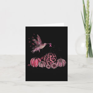 Im Oktober tragen wir Pink Hummingbird Brustkrebs Karte