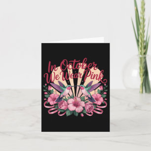 Im Oktober tragen wir Pink Hummingbird Garden Karte