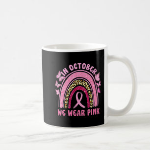 Im Oktober tragen wir Pink Leopard Brustkrebs im K Kaffeetasse