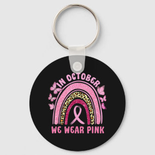 Im Oktober tragen wir Pink Leopard Brustkrebs im K Schlüsselanhänger