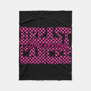 Im Oktober tragen wir Pink Me Fleecedecke