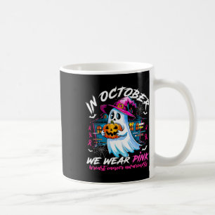 Im Oktober tragen wir Pink mit dem gespenstischen Kaffeetasse