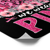 Im Oktober tragen wir Pink Nurse Life Pumpkin Leop Poster (Ecke)