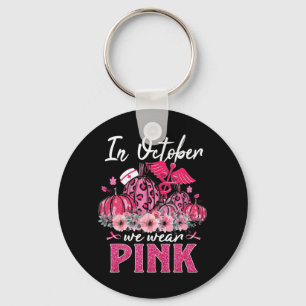 Im Oktober tragen wir Pink Nurse Life Pumpkin Leop Schlüsselanhänger