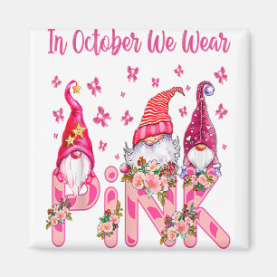 Im Oktober tragen wir Pink Pumpkin Breast Cancal H Magnet