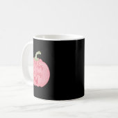 Im Oktober tragen wir Pink Pumpkin Breast Cancer A Kaffeetasse (Vorderseite Links)