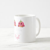 Im Oktober tragen wir Pink Pumpkin Brustkrebs Kaffeetasse (VorderseiteRechts)