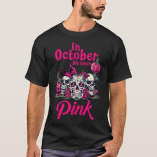 Im Oktober tragen wir Pink Pumpkin Brustkrebs T-Shirt