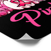 Im Oktober tragen wir Pink Pumpkin Halloween-Gesch Poster (Ecke)