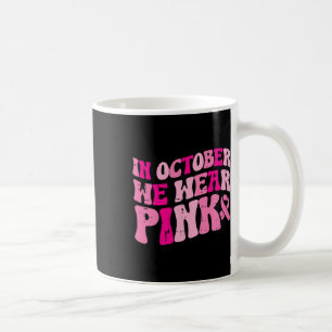 Im Oktober tragen wir Pink Retro Groovy Vintag Bre Kaffeetasse