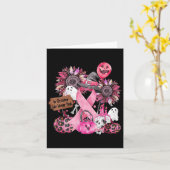 Im Oktober tragen wir Pink Ribbon Ghost Halloween Karte (Gelbe Blume)