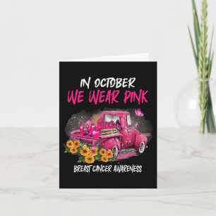 Im Oktober tragen wir Pink Ribbon Leopard LKW Brea Karte