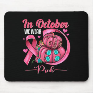 Im Oktober tragen wir Pink Ribbon Leopard Pumpkin Mousepad