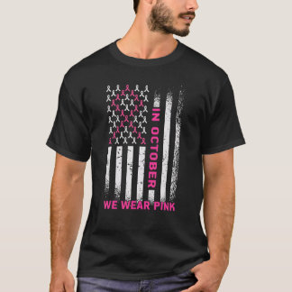 Im Oktober tragen wir Pink Ribbon Vintagen amerika T-Shirt