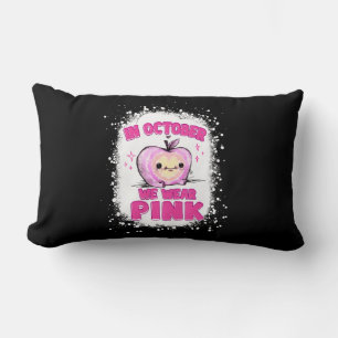 Im Oktober tragen wir Pink-Teacher-Brustkrebs-Awar Lendenkissen