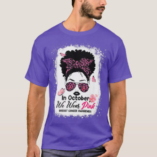 Im Oktober tragen wir pinkfarbene, geile Brust-Kre T-Shirt
