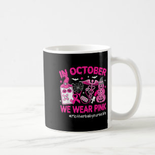 Im Oktober tragen wir pinkfarbene Mutter Baby Nurs Kaffeetasse
