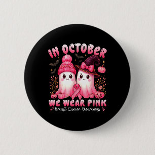 Im Oktober tragen wir pinkfarbene Shirts zum Brust Button