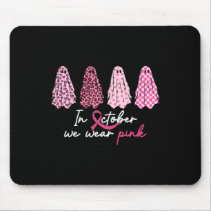 Im Oktober tragen wir pinkfarbene Shirts zum Brust Mousepad