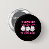 Im Oktober tragen wir Pinks Niedlichen Geisterkreb Button (Vorne & Hinten)