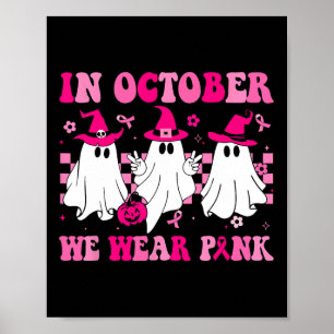 Im Oktober tragen wir Pinks Niedlichen Geisterkreb Poster