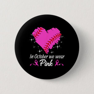 Im Oktober tragen wir rosa Brustkrebs-Bewusstsein Button