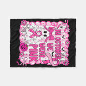 Im Oktober tragen wir rosa Brustkrebs-Bewusstsein Fleecedecke (Vorderseite (Horizontal))