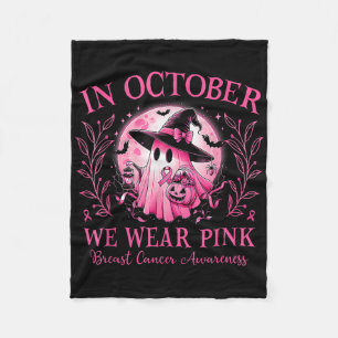 Im Oktober tragen wir rosa Brustkrebs-Bewusstsein Fleecedecke