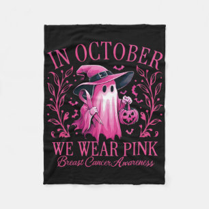 Im Oktober tragen wir rosa Brustkrebs-Bewusstsein Fleecedecke