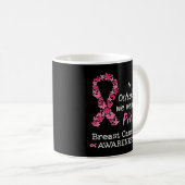 Im Oktober tragen wir rosa Brustkrebs-Bewusstsein Kaffeetasse (VorderseiteRechts)
