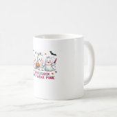 Im Oktober tragen wir rosa Brustkrebs-Bewusstsein Kaffeetasse (VorderseiteRechts)