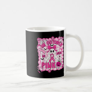 Im Oktober tragen wir rosa Brustkrebs-Bewusstsein Kaffeetasse
