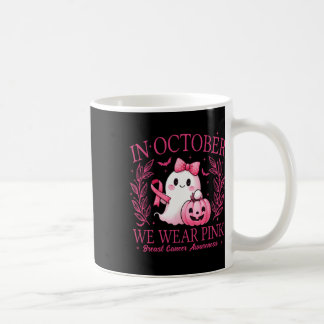 Im Oktober tragen wir rosa Brustkrebs-Bewusstsein  Kaffeetasse
