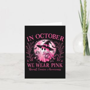Im Oktober tragen wir rosa Brustkrebs-Bewusstsein Karte